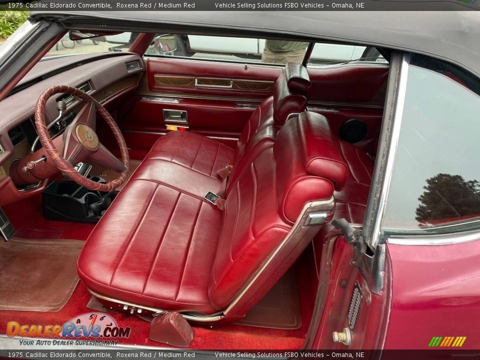 Medium Red Interior - 1975 Cadillac Eldorado Convertible Photo #4