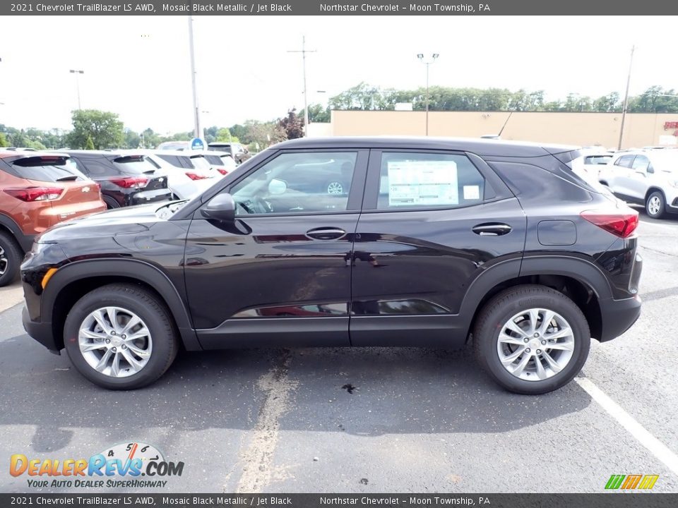 2021 Chevrolet TrailBlazer LS AWD Mosaic Black Metallic / Jet Black Photo #2