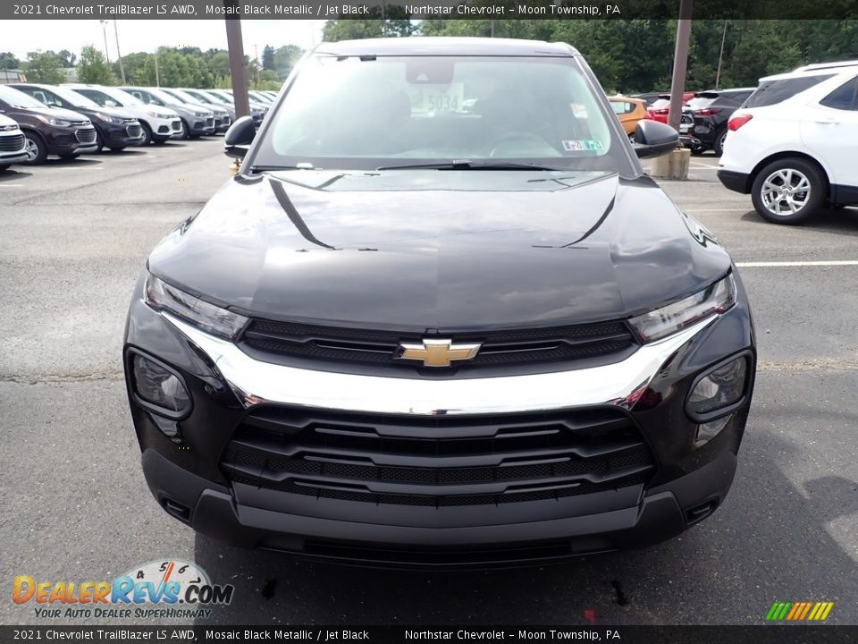 2021 Chevrolet TrailBlazer LS AWD Mosaic Black Metallic / Jet Black Photo #8