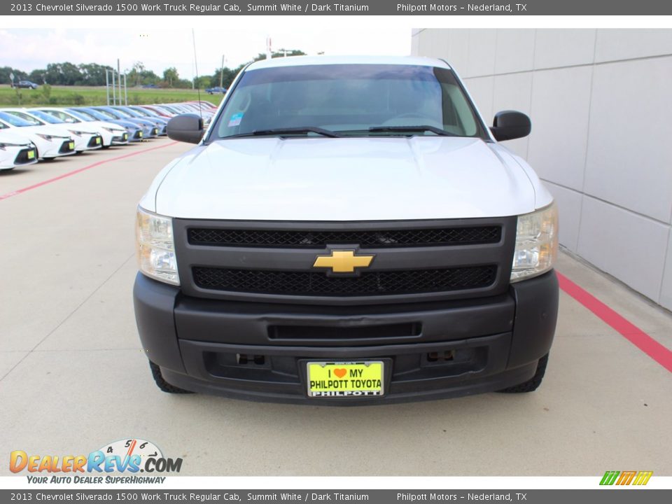 2013 Chevrolet Silverado 1500 Work Truck Regular Cab Summit White / Dark Titanium Photo #3