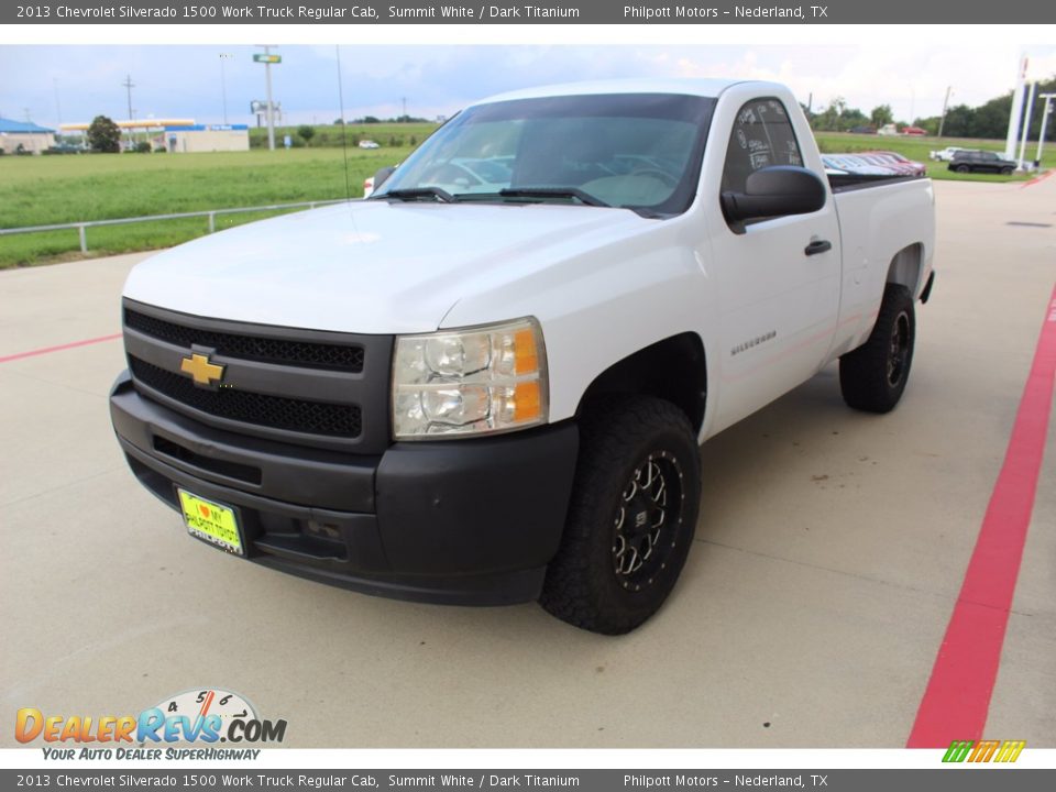 2013 Chevrolet Silverado 1500 Work Truck Regular Cab Summit White / Dark Titanium Photo #4