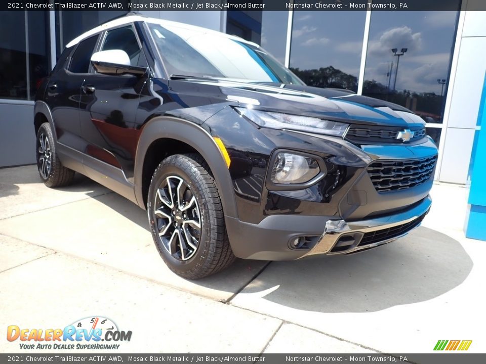2021 Chevrolet TrailBlazer ACTIV AWD Mosaic Black Metallic / Jet Black/Almond Butter Photo #7