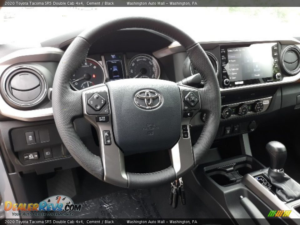2020 Toyota Tacoma SR5 Double Cab 4x4 Cement / Black Photo #25