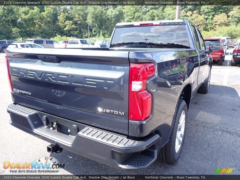 2020 Chevrolet Silverado 1500 Custom Double Cab 4x4 Shadow Gray Metallic / Jet Black Photo #5