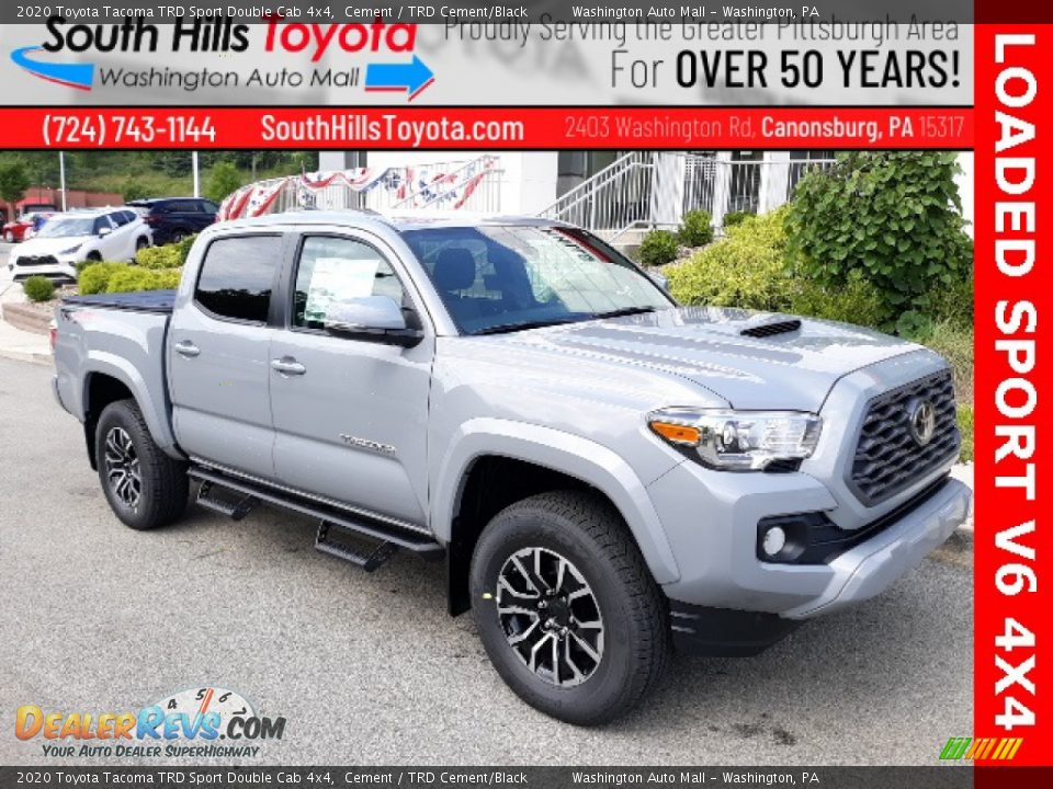 2020 Toyota Tacoma TRD Sport Double Cab 4x4 Cement / TRD Cement/Black Photo #1