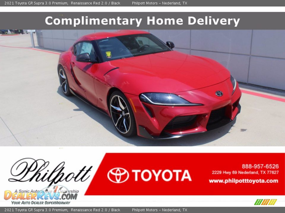 2021 Toyota GR Supra 3.0 Premium Renaissance Red 2.0 / Black Photo #1