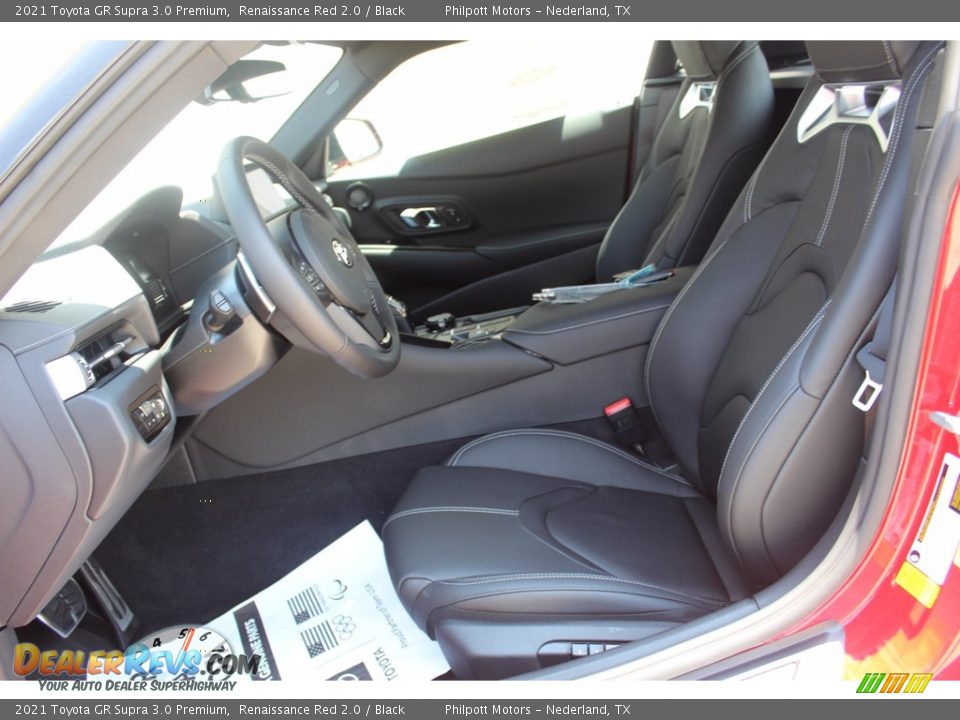 Black Interior - 2021 Toyota GR Supra 3.0 Premium Photo #10