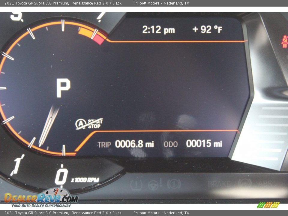 2021 Toyota GR Supra 3.0 Premium Gauges Photo #14