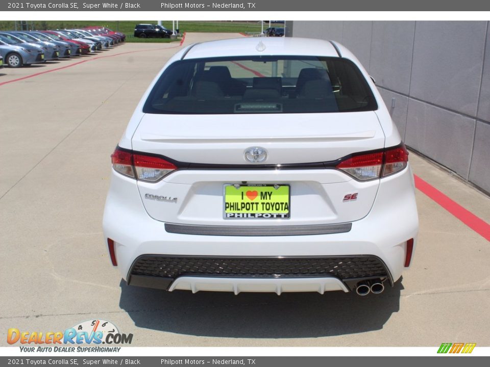 2021 Toyota Corolla SE Super White / Black Photo #7