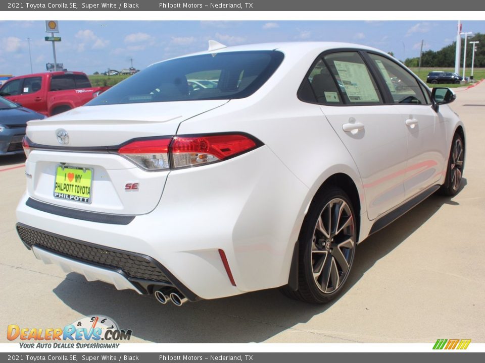 2021 Toyota Corolla SE Super White / Black Photo #8