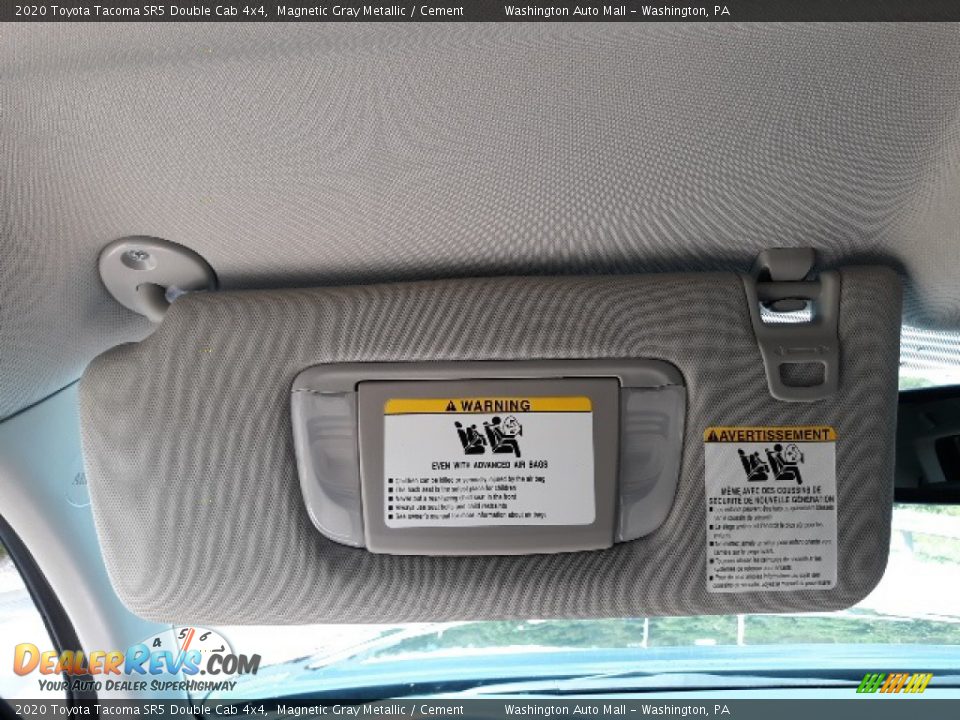 2020 Toyota Tacoma SR5 Double Cab 4x4 Magnetic Gray Metallic / Cement Photo #19