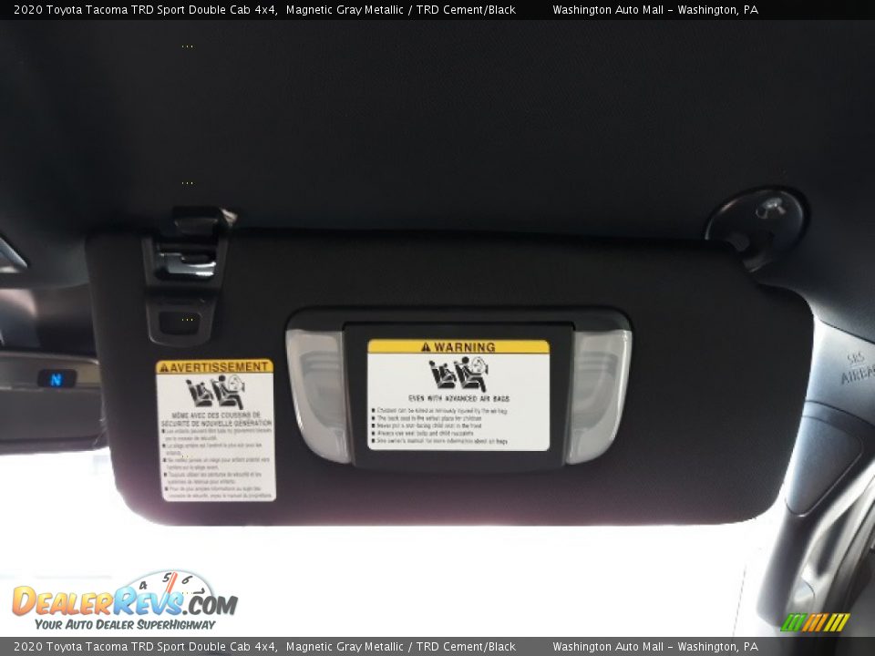 2020 Toyota Tacoma TRD Sport Double Cab 4x4 Magnetic Gray Metallic / TRD Cement/Black Photo #21