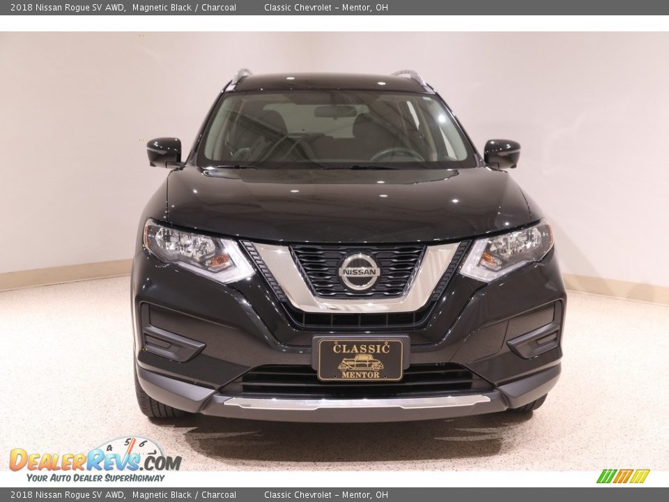 2018 Nissan Rogue SV AWD Magnetic Black / Charcoal Photo #2