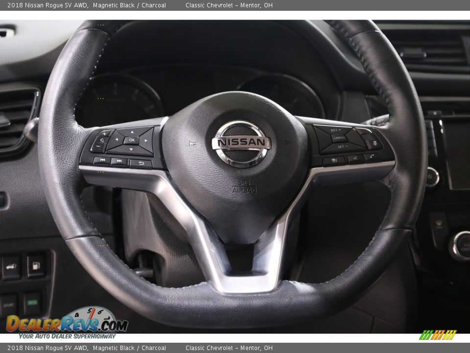 2018 Nissan Rogue SV AWD Magnetic Black / Charcoal Photo #7