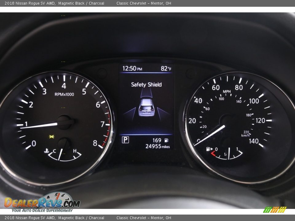 2018 Nissan Rogue SV AWD Magnetic Black / Charcoal Photo #8