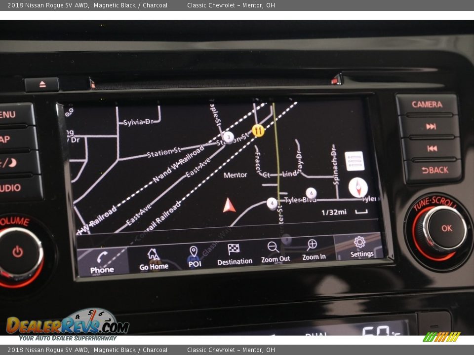 2018 Nissan Rogue SV AWD Magnetic Black / Charcoal Photo #10