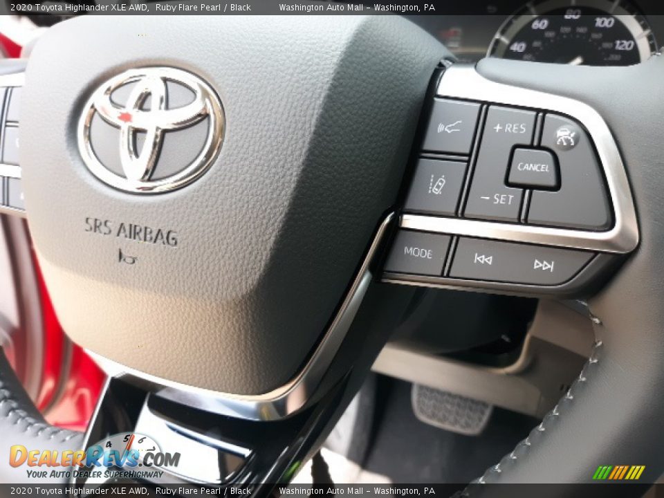 2020 Toyota Highlander XLE AWD Ruby Flare Pearl / Black Photo #6