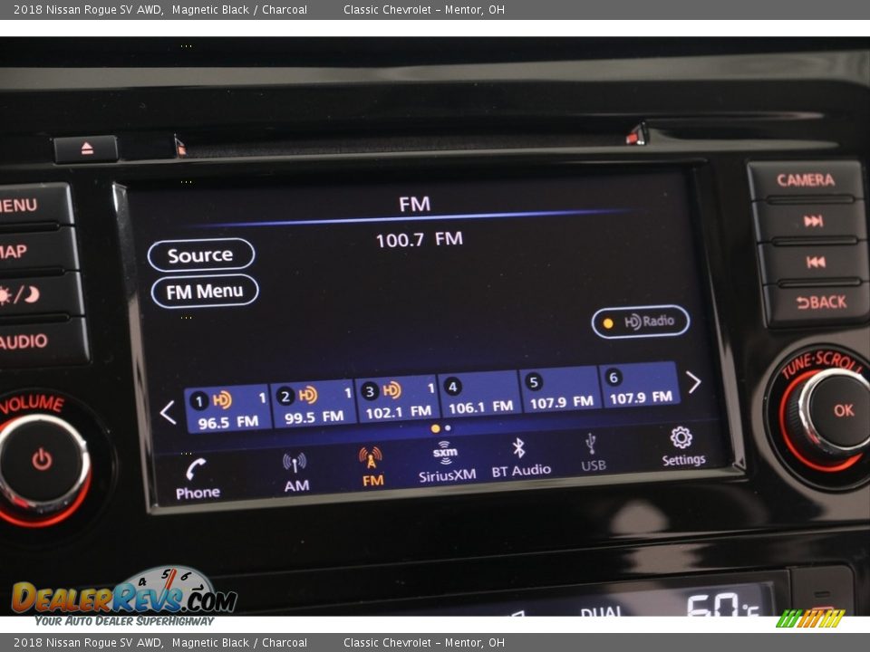2018 Nissan Rogue SV AWD Magnetic Black / Charcoal Photo #12