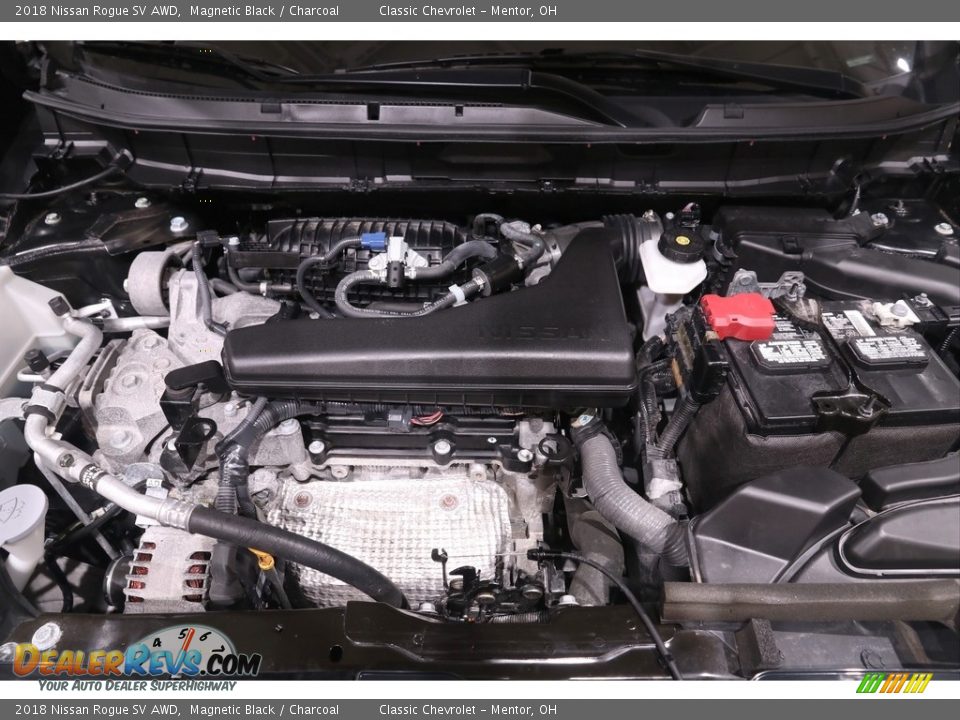2018 Nissan Rogue SV AWD Magnetic Black / Charcoal Photo #19