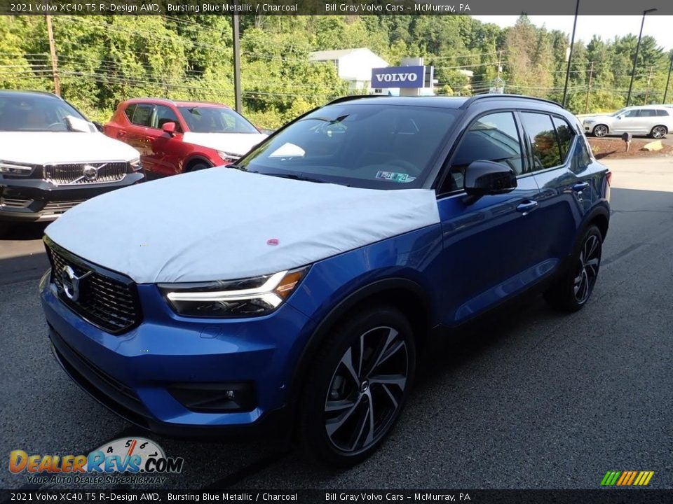 2021 Volvo XC40 T5 R-Design AWD Bursting Blue Metallic / Charcoal Photo #5