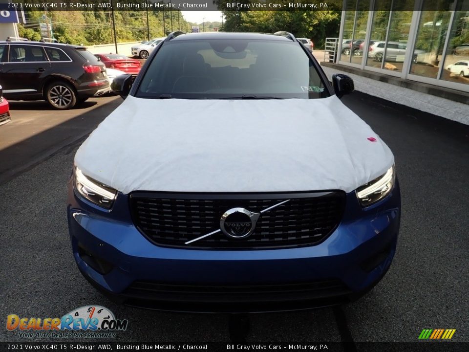 2021 Volvo XC40 T5 R-Design AWD Bursting Blue Metallic / Charcoal Photo #6
