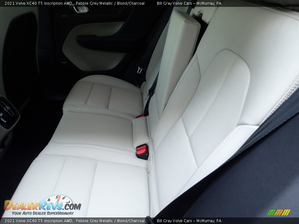 2021 Volvo XC40 T5 Inscription AWD Pebble Grey Metallic / Blond/Charcoal Photo #9