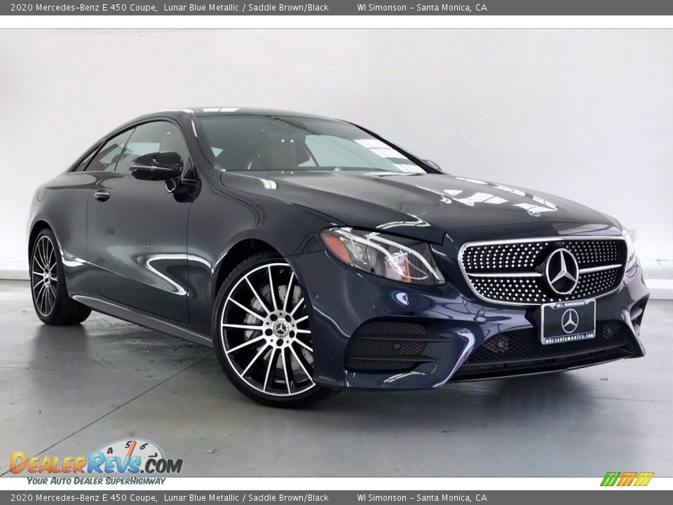 Front 3/4 View of 2020 Mercedes-Benz E 450 Coupe Photo #12