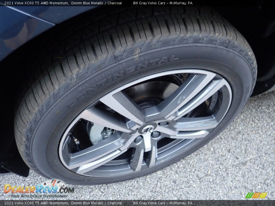 2021 Volvo XC60 T5 AWD Momentum Denim Blue Metallic / Charcoal Photo #7