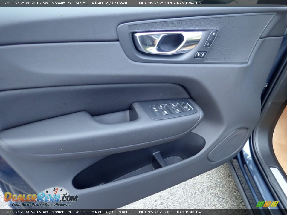 2021 Volvo XC60 T5 AWD Momentum Denim Blue Metallic / Charcoal Photo #11