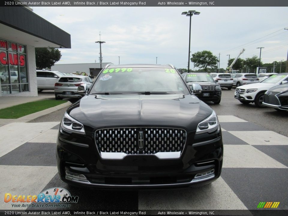2020 Lincoln Aviator Black Label AWD Infinite Black / Black Label Mahogany Red Photo #2