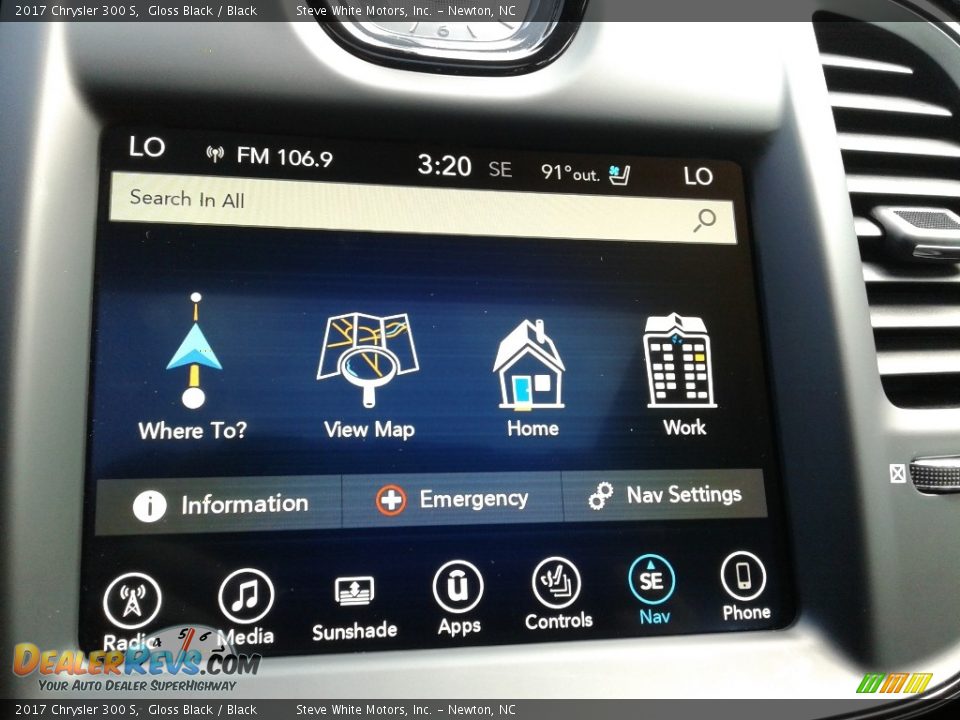 2017 Chrysler 300 S Gloss Black / Black Photo #23