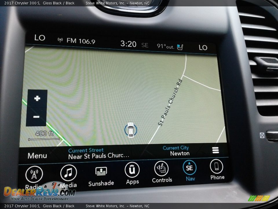 2017 Chrysler 300 S Gloss Black / Black Photo #24