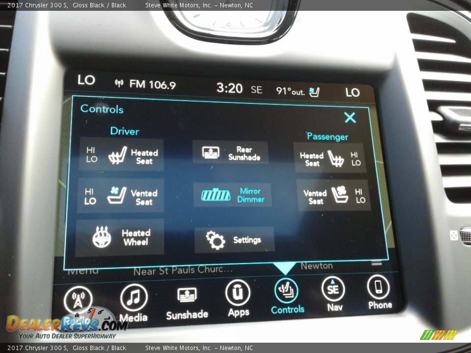 2017 Chrysler 300 S Gloss Black / Black Photo #25