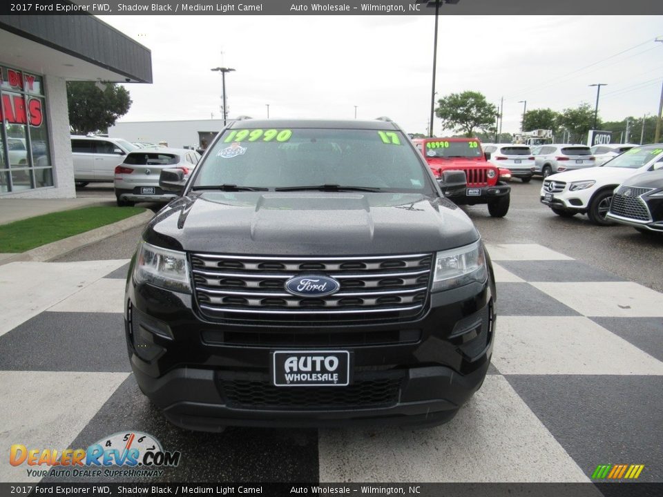 2017 Ford Explorer FWD Shadow Black / Medium Light Camel Photo #2