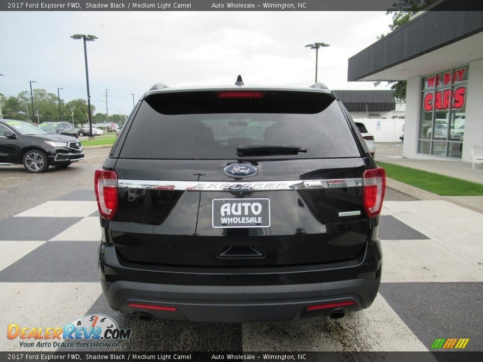 2017 Ford Explorer FWD Shadow Black / Medium Light Camel Photo #4