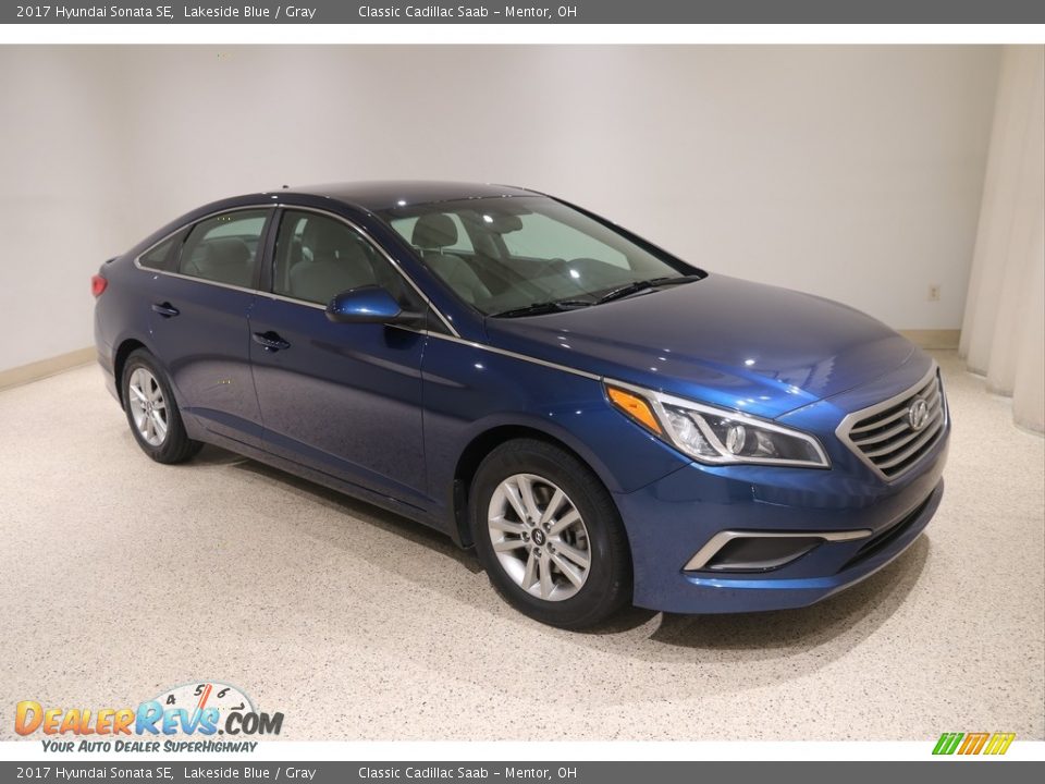 2017 Hyundai Sonata SE Lakeside Blue / Gray Photo #1