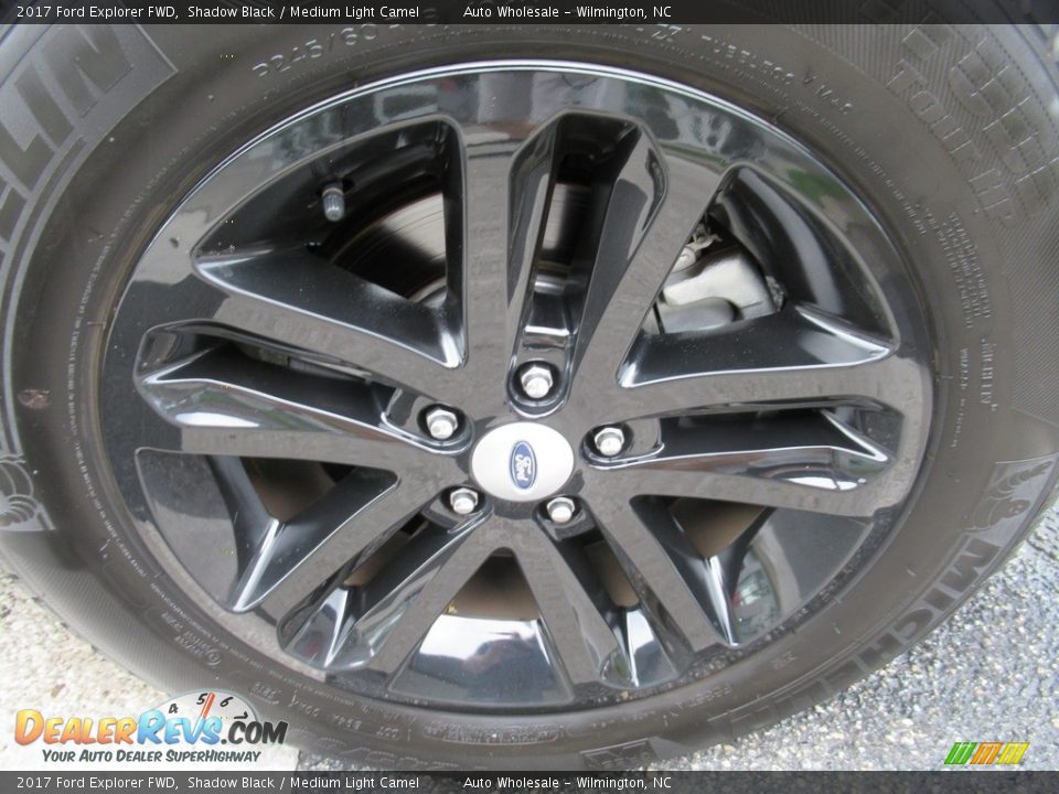 2017 Ford Explorer FWD Shadow Black / Medium Light Camel Photo #7