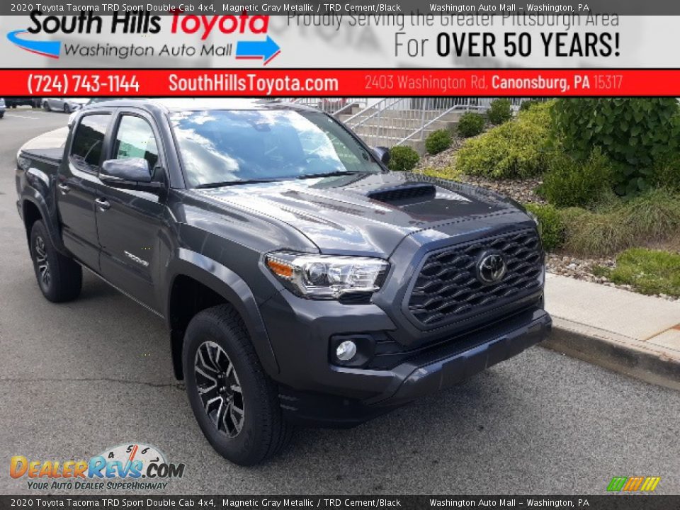 2020 Toyota Tacoma TRD Sport Double Cab 4x4 Magnetic Gray Metallic / TRD Cement/Black Photo #1