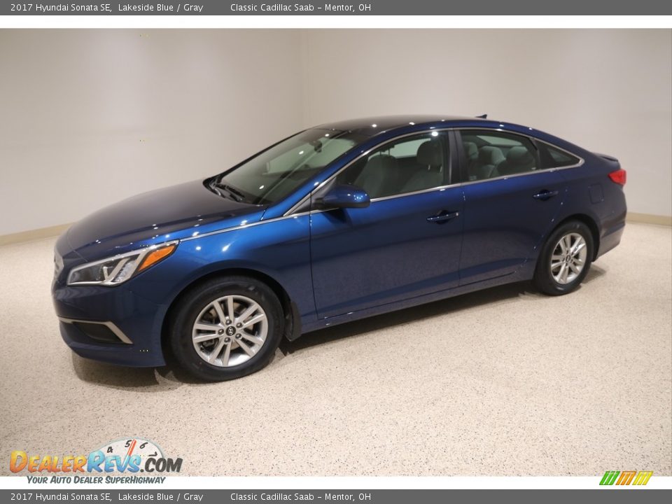 2017 Hyundai Sonata SE Lakeside Blue / Gray Photo #3