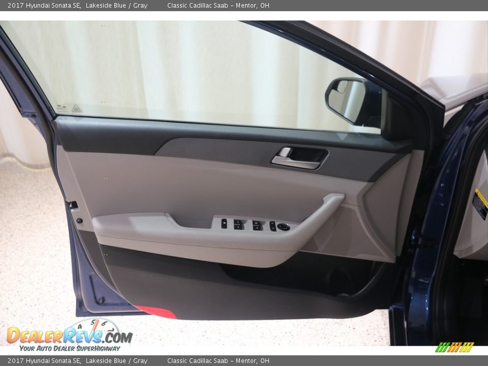 2017 Hyundai Sonata SE Lakeside Blue / Gray Photo #4