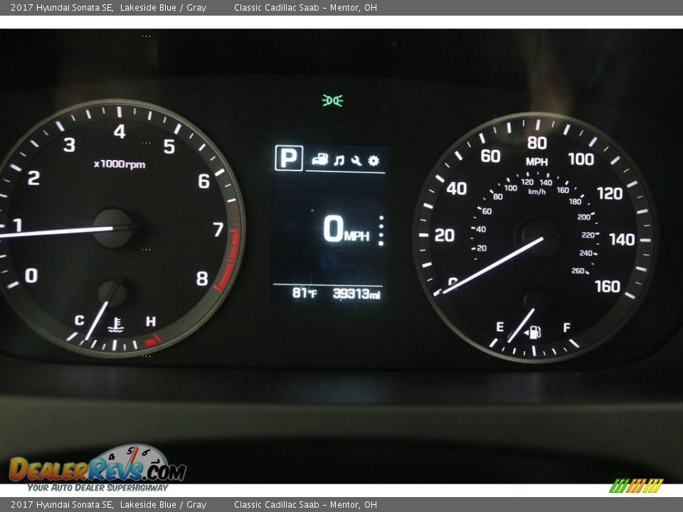 2017 Hyundai Sonata SE Lakeside Blue / Gray Photo #8