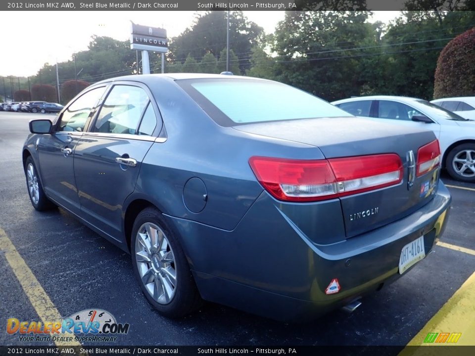 2012 Lincoln MKZ AWD Steel Blue Metallic / Dark Charcoal Photo #2