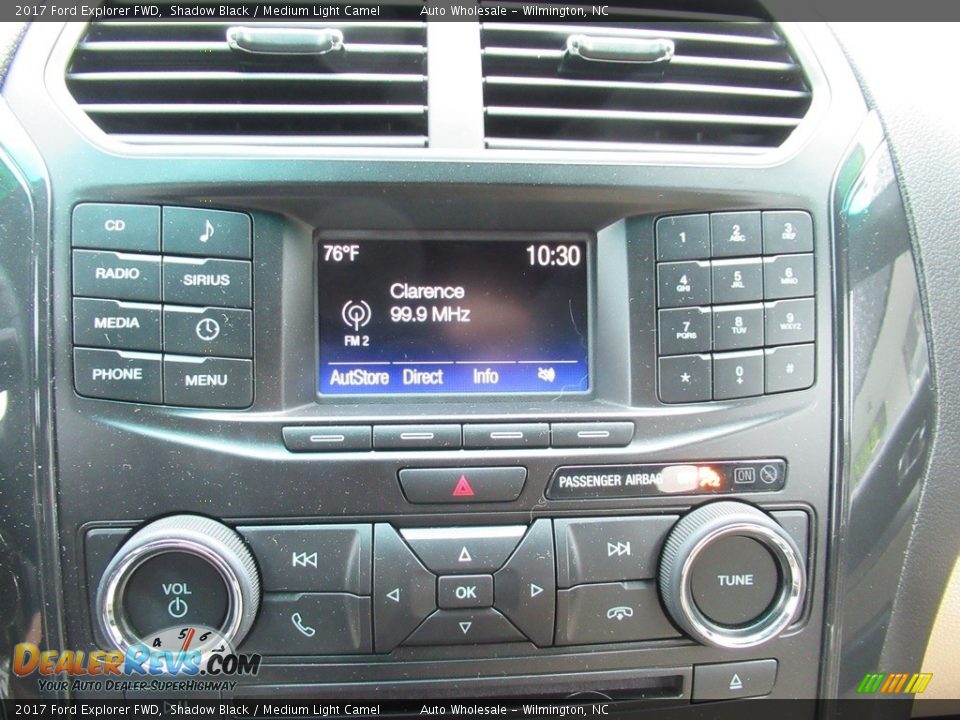 2017 Ford Explorer FWD Shadow Black / Medium Light Camel Photo #16