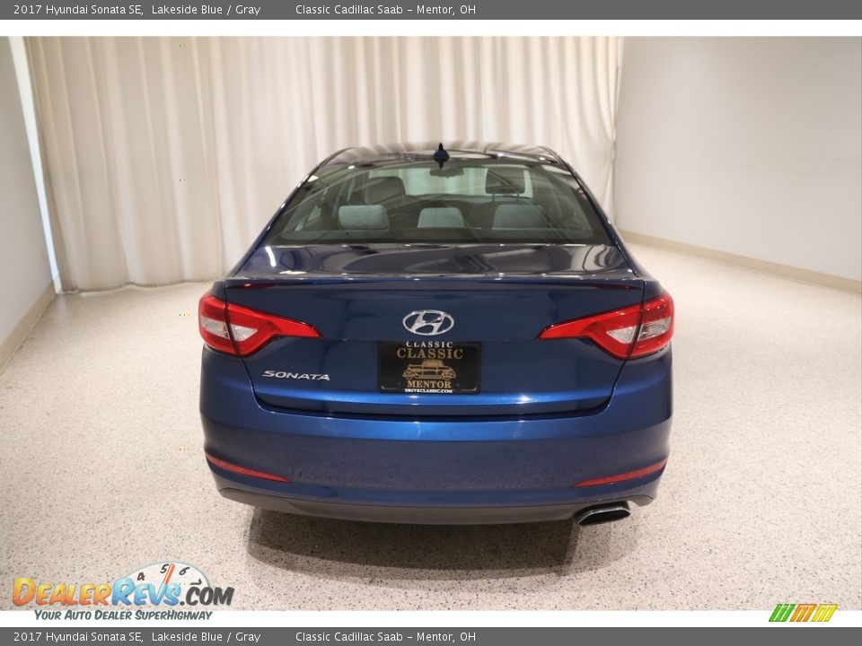 2017 Hyundai Sonata SE Lakeside Blue / Gray Photo #16