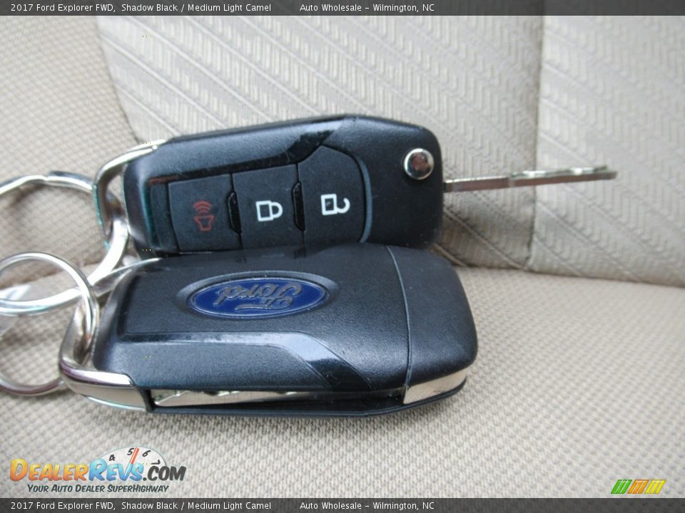 2017 Ford Explorer FWD Shadow Black / Medium Light Camel Photo #20