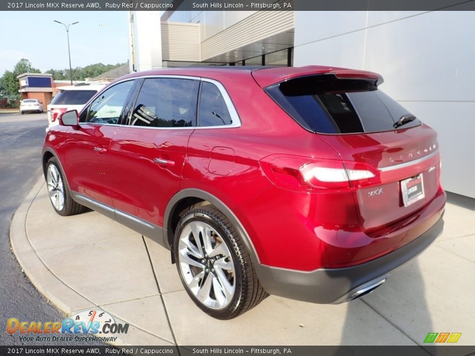 2017 Lincoln MKX Reserve AWD Ruby Red / Cappuccino Photo #3