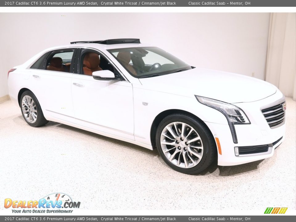 Crystal White Tricoat 2017 Cadillac CT6 3.6 Premium Luxury AWD Sedan Photo #1