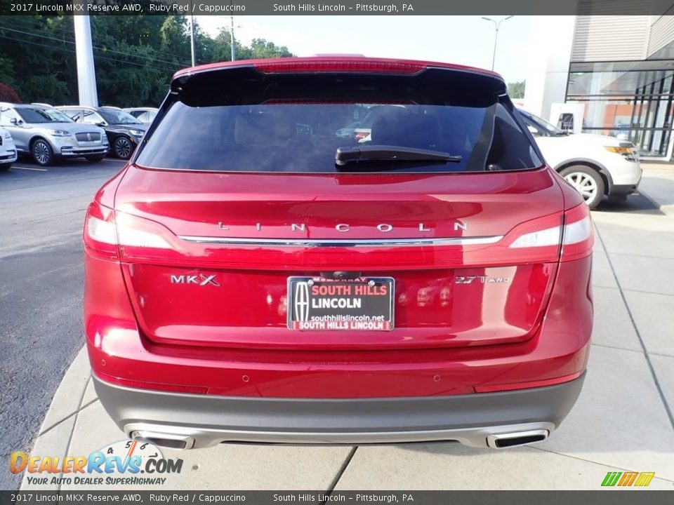 2017 Lincoln MKX Reserve AWD Ruby Red / Cappuccino Photo #4