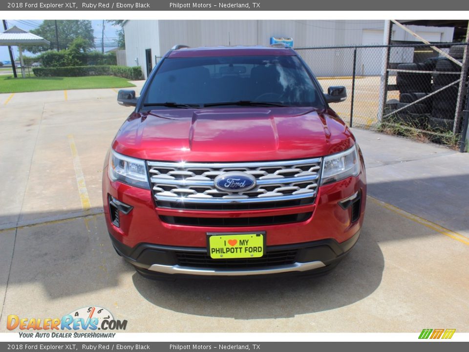 2018 Ford Explorer XLT Ruby Red / Ebony Black Photo #3