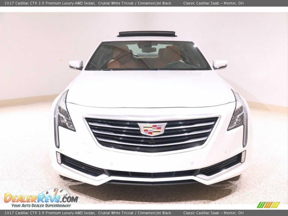 2017 Cadillac CT6 3.6 Premium Luxury AWD Sedan Crystal White Tricoat / Cinnamon/Jet Black Photo #2